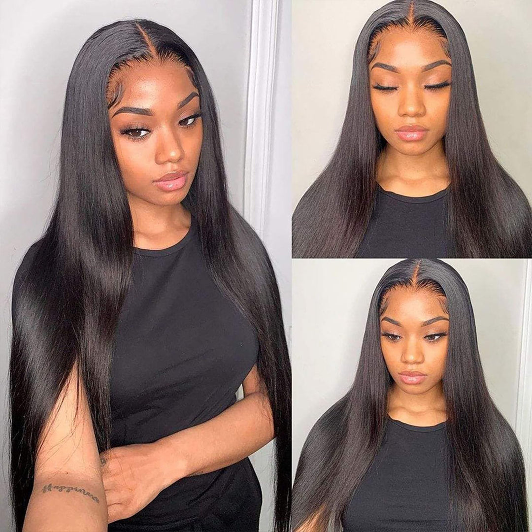 Straight Bundles Human Hair extension 100% Unprocessed Brazilian Virgin Human Hair Bundles Double We