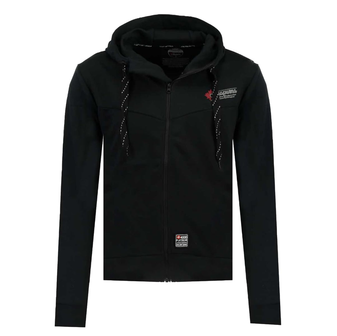 Geographical Norway Herren-Sweatshirt mit durchgehendem Reissverschluss, lange Ärmel, Kapuze FURN WQ