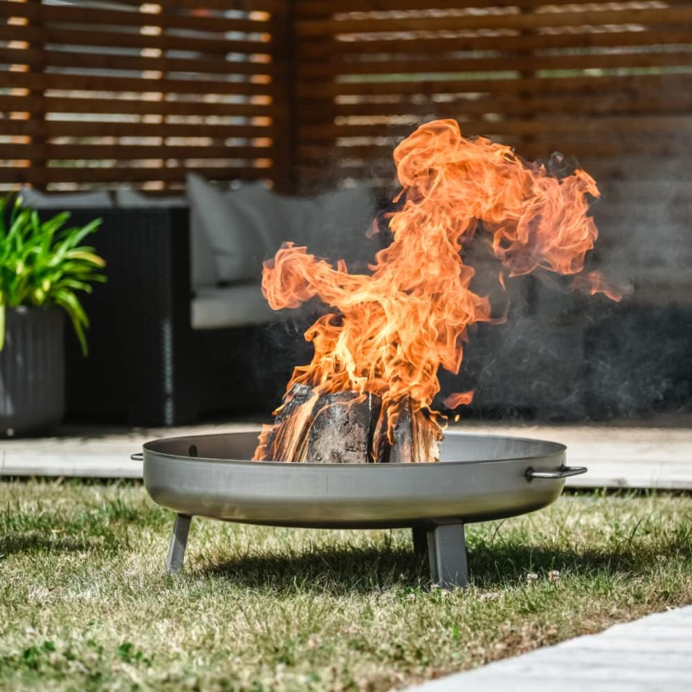Czaja® Feuerschale mit Deckel 80 cm Bonn | Feuerschale für den Garten | Feuerstelle | Feuerkorb | Ga