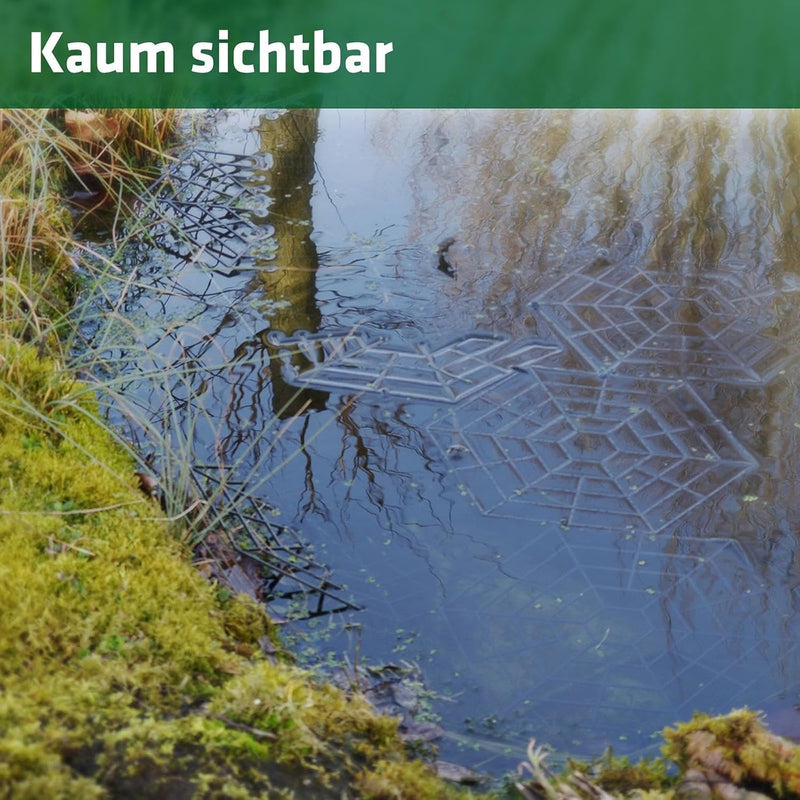 GARDIGO® Teichgitter 40er Set I Reiherschreck Gartenteich | Katzenabwehr Vogelabwehr I Schutz vor Fi