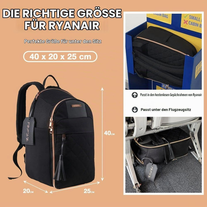 Cabin Max Travel Hack Damen Rucksack in der Grösse 40x20x25 cm geeignet für Ryanair unter dem Sitz H