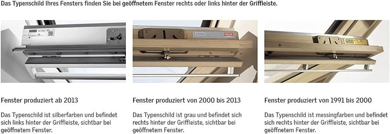 Generisch VELUX Dachfenster SchlieÃŸblech Schliessblech Verriegelung für VELUX Fenster oben Kunststo