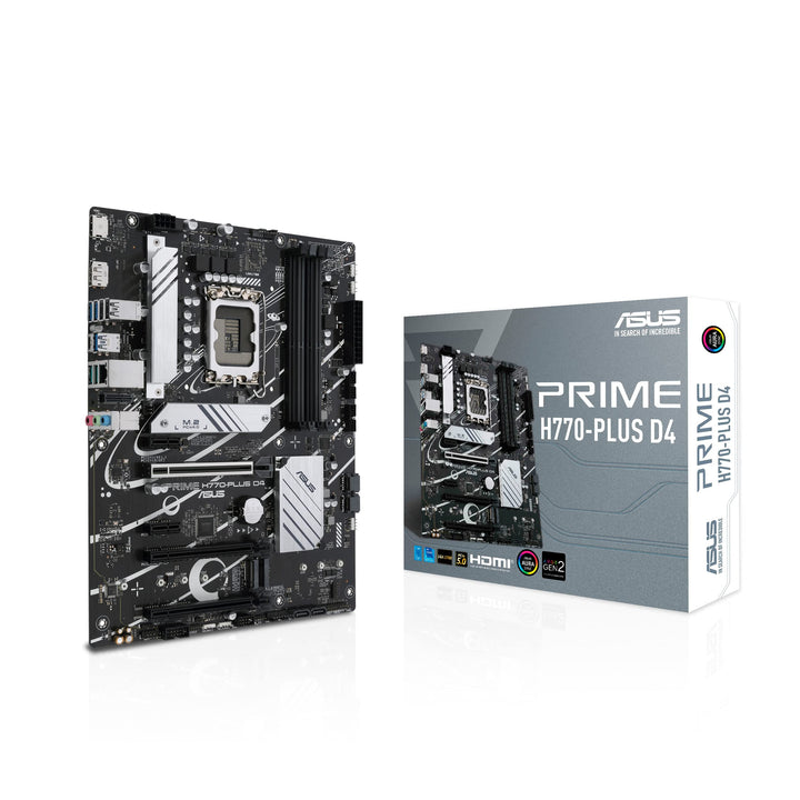 ASUS PRIME H770-PLUS D4 Gaming Mainboard Sockel Intel LGA 1700 (Intel H770, ATX, DDR4 Speicher, 3x P