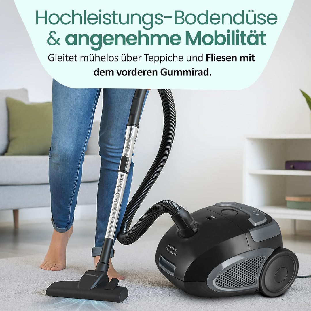 Emerio VE-109959.14, Staubsauger Sieger Preis/Leistung 05/2020 Haus&Garten Test, leistungsstark, 800