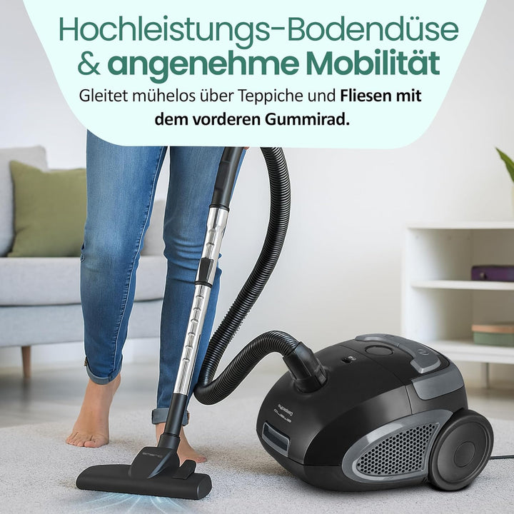 Emerio VE-109959.14, Staubsauger Sieger Preis/Leistung 05/2020 Haus&Garten Test, leistungsstark, 800
