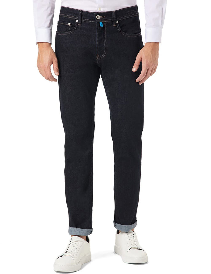 Pierre Cardin Lyon Future Flex Herren Jeans 31W / 32L Blue/Black Stonewash 8007 6801, 31W / 32L Blue