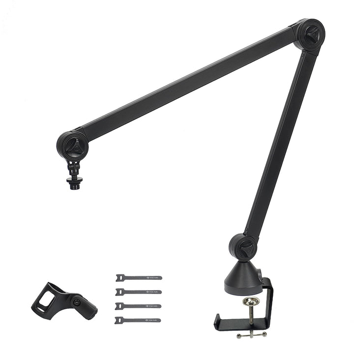Mikrofonarmständer Verstellbarer Mikrofon-Tischhalter mit Tischklemme Professioneller Mikrofonarmstä
