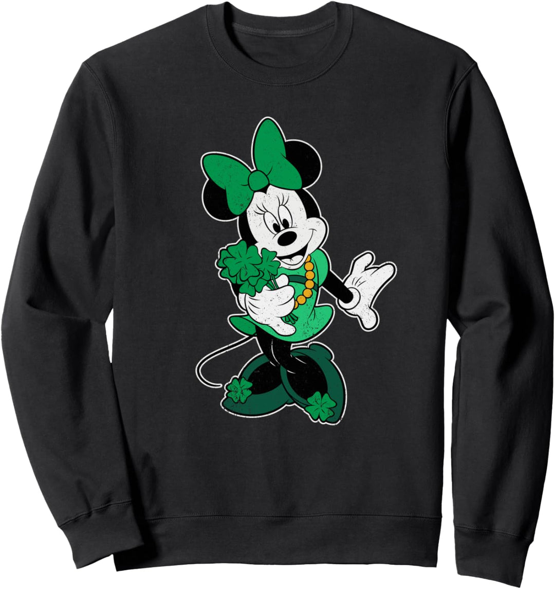 Disney Retro Shamrock Minnie Mouse St. Patrick's Day Sweatshirt