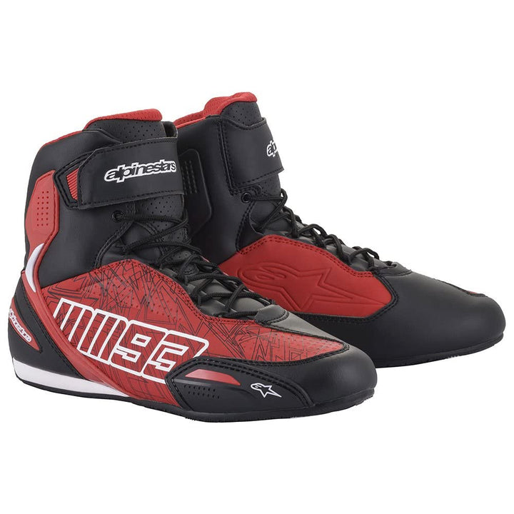 Alpinestars Nc Herren Motorradstiefel 47 EU Schwarz Weiss Rot, 47 EU Schwarz Weiss Rot