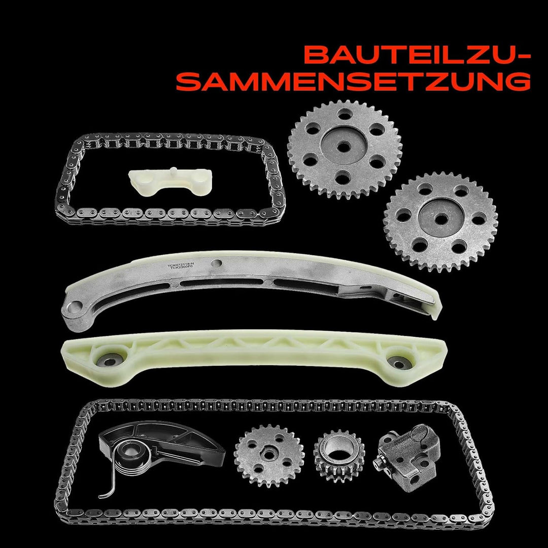 Frankberg Steuerkettensatz Kompatibel mit Mondeo IV/Mondeo IV Turnier BA7 2.3L Benzin 2007-2015 1347