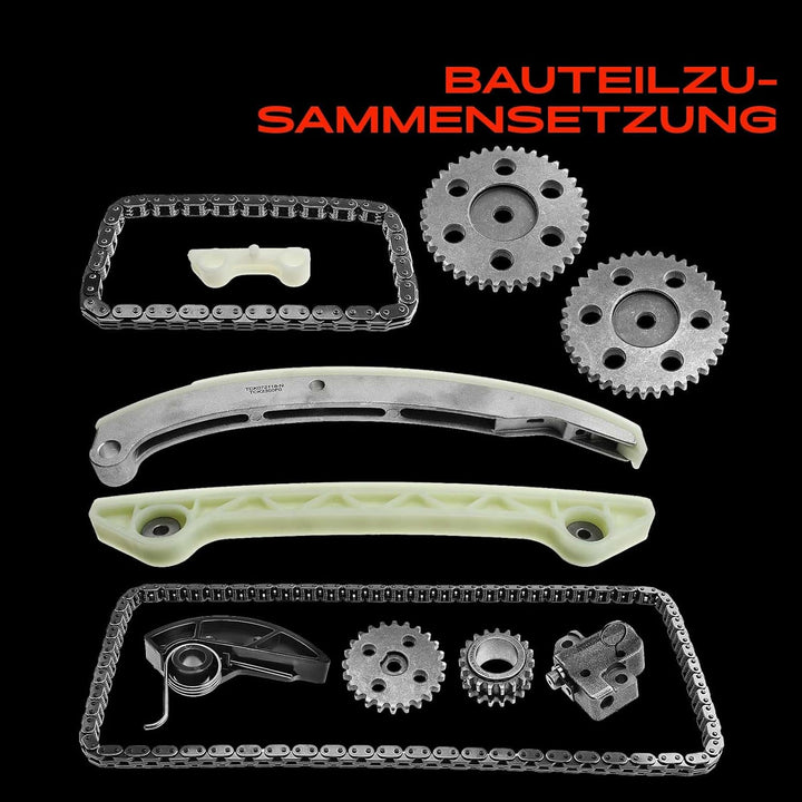 Frankberg Steuerkettensatz Kompatibel mit Mondeo IV/Mondeo IV Turnier BA7 2.3L Benzin 2007-2015 1347