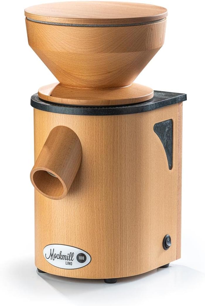 MockMill LINO100 Mühle, Holz Standard Weiss Oder Silber, Standard Weiß Oder Silber