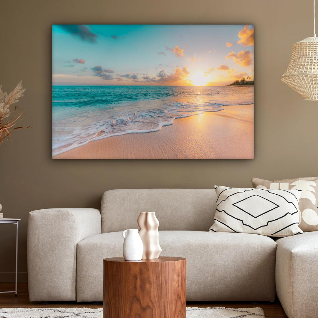 MuchoWow© Leinwandbild Gross 120x80 cm XXL Dekoration Wohnzimmer Bilder Aufhängen Wall Decoration Li