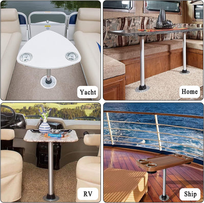 DarkSwan Removable Tischfüsse, Aluminiumlegierung Schwenktisch RV Table Legs, Wohnmobil Camping Tisc