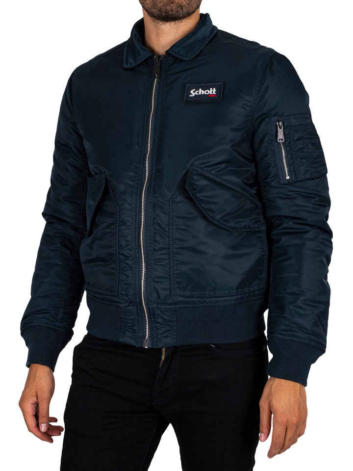 Schott NYC Unisex Bombers XS marine, XS marine