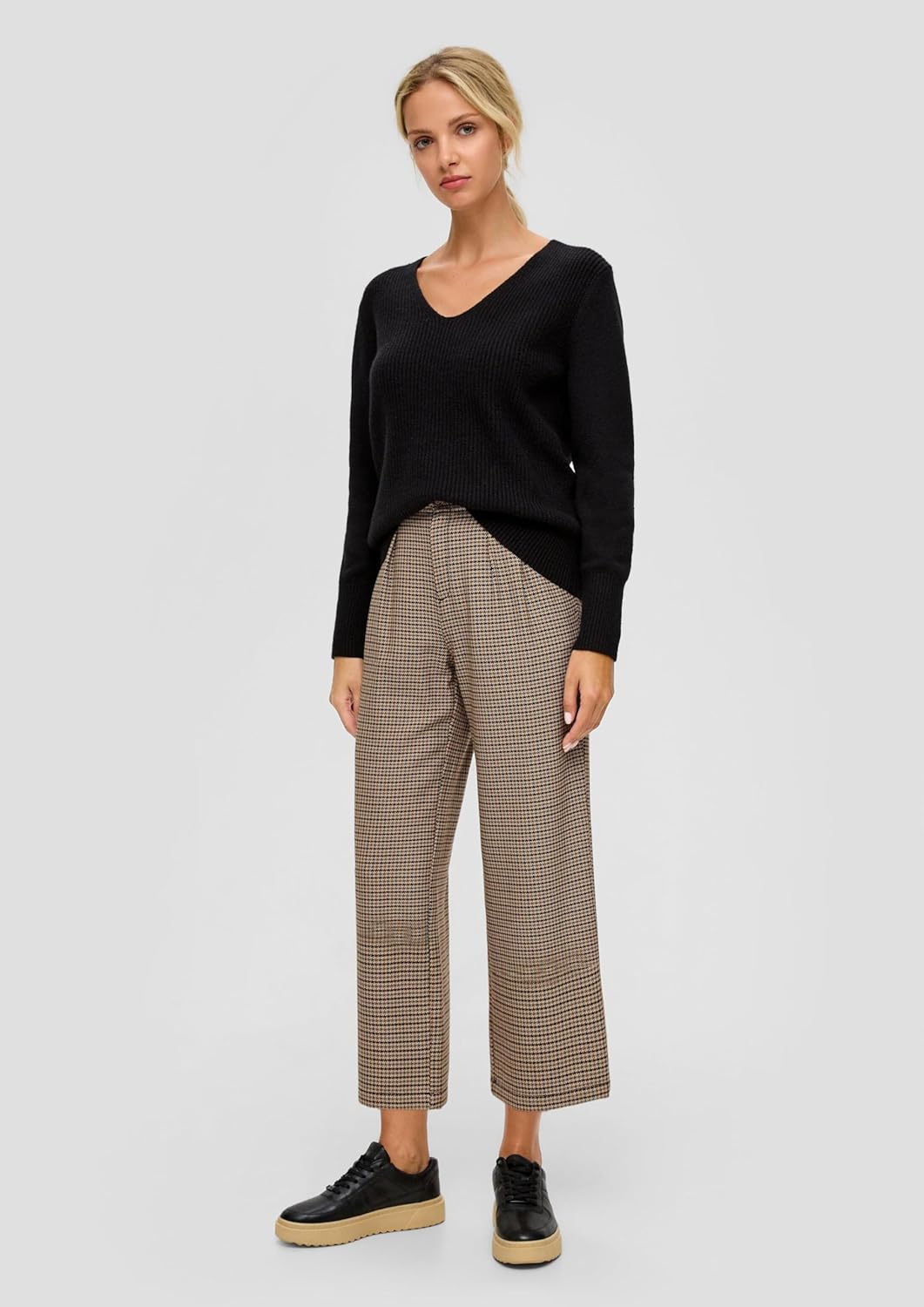 s.Oliver Regular: Culotte mit Bundfalten 42 99n3_schwarz, 42 99n3_schwarz