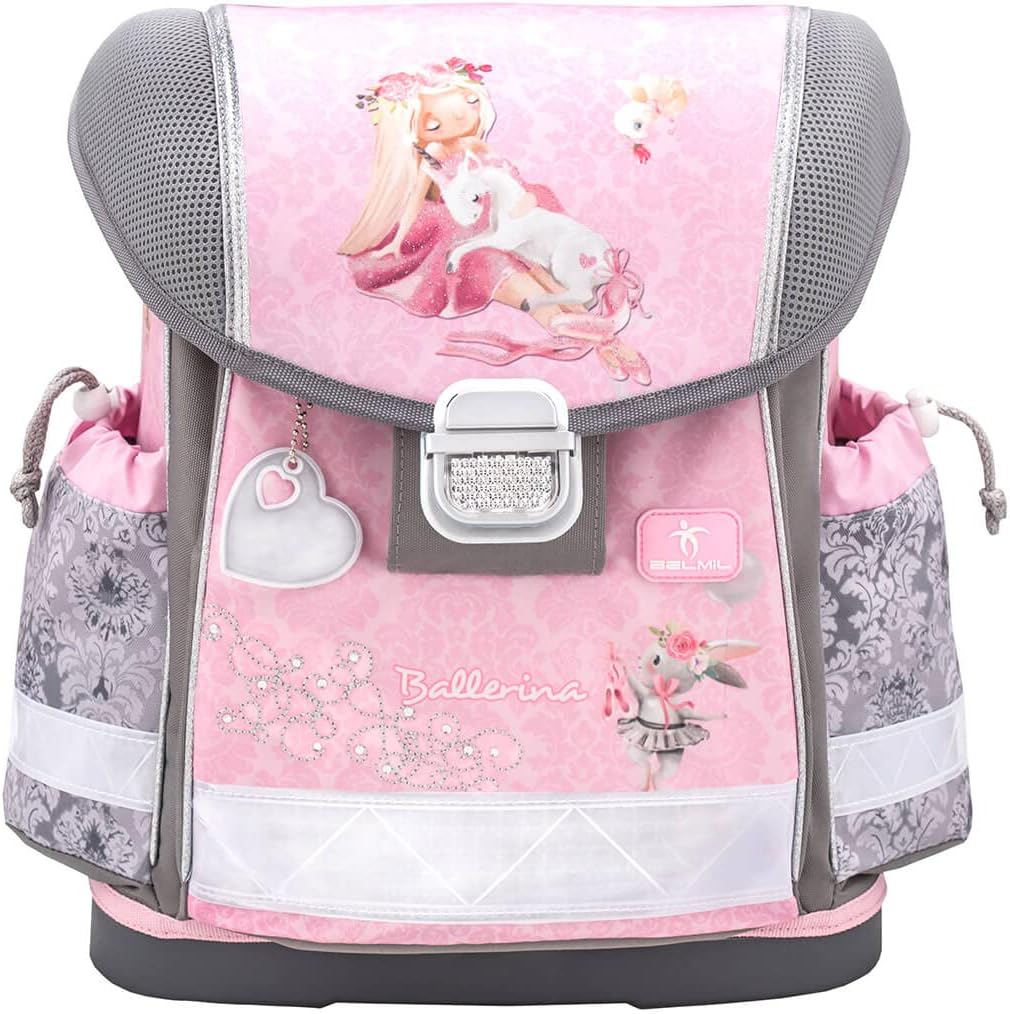 Belmil Classy Schulranzen Set 4 - teilig (403-13/AG/S) M Ballerina, M Ballerina