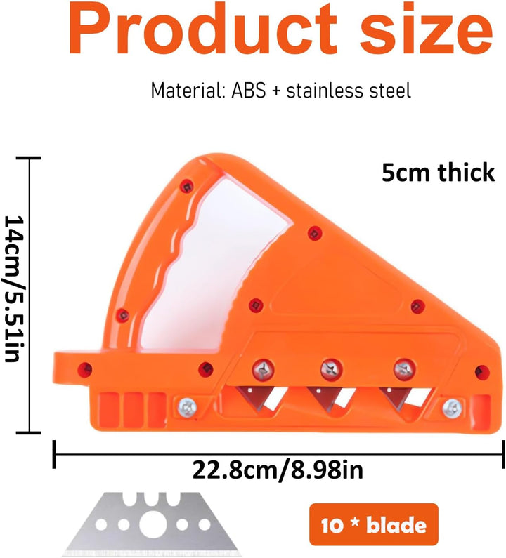 Kantenhobel für Gipskarton mit 45° und 60°, Gipskartonplatten Schnellschneider, Holzbearbeitung Hand