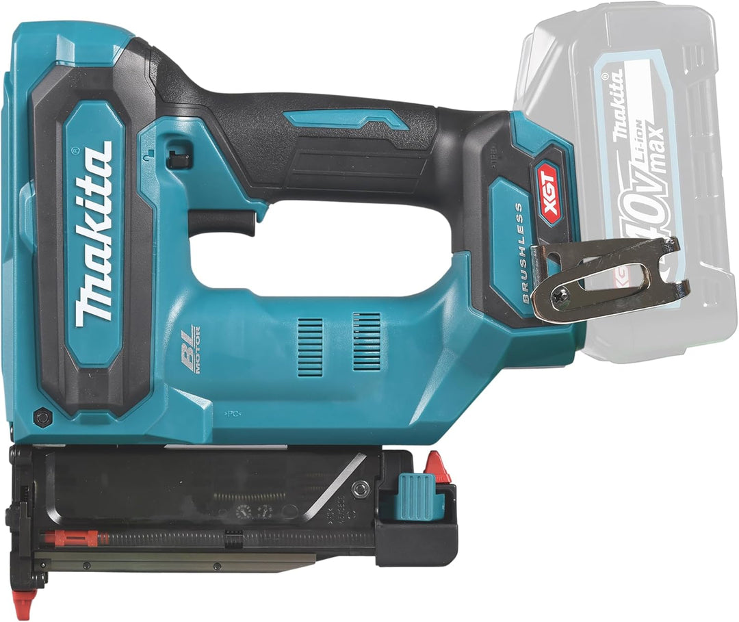 Makita PT001GZ Akku-Stiftnagler 40V max. (ohne Akku, ohne Ladegerät), Petrol/Schwarz