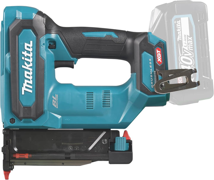 Makita PT001GZ Akku-Stiftnagler 40V max. (ohne Akku, ohne Ladegerät), Petrol/Schwarz