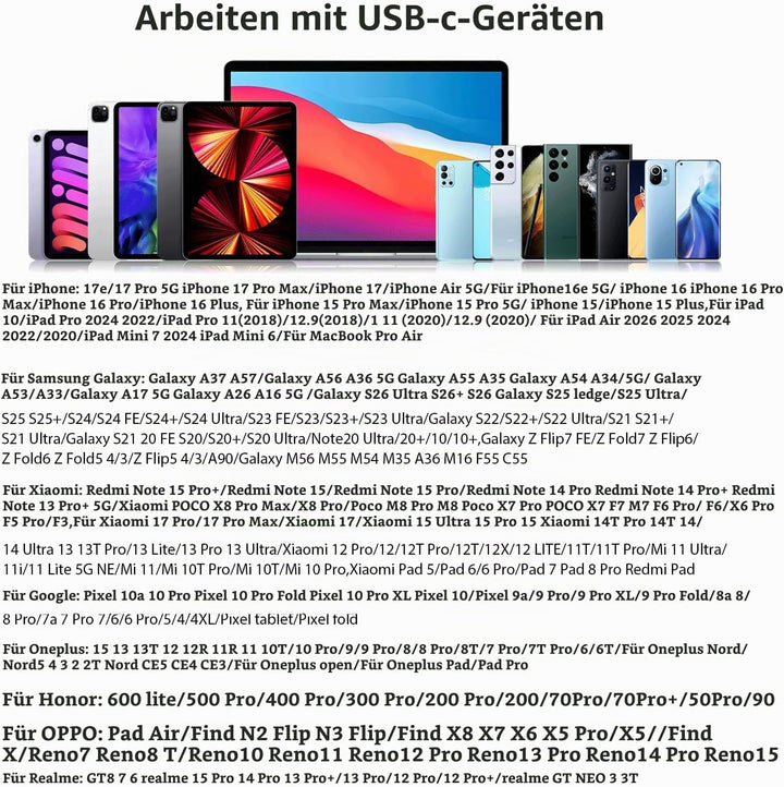 USB C Kopfhörer für Samsung Galaxy A36 A56 A26 A17 A54 A34 A35 A55 S25 Pixel 10 9 8 Pro Kopfhörer mi