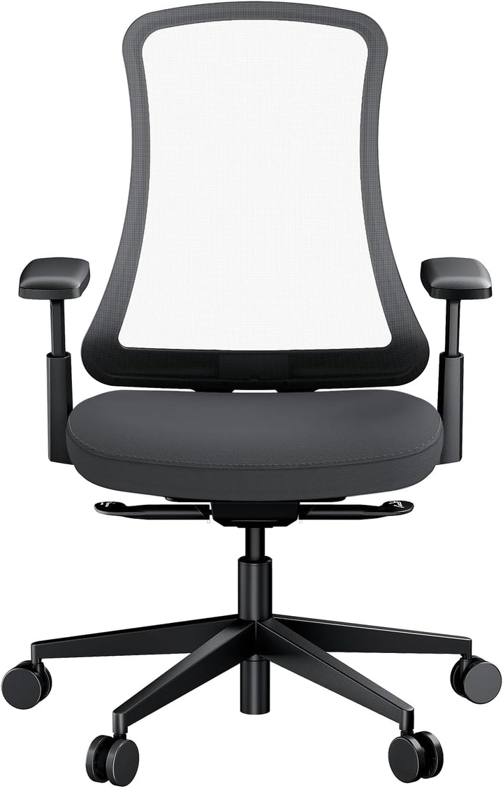 ProtoArc Flexer Ergonomischer Bürostuhl – Schreibtischstuhl mit Sitztiefenverstellung, konturiertem