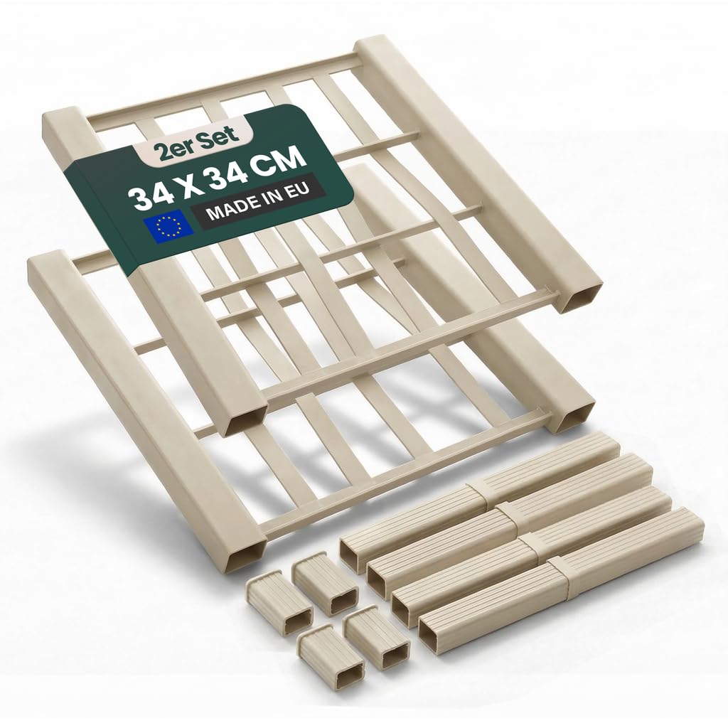 2 x Kreher® XL Rankgitter, Spalier mit Pflanzkasten aus robustem Kunststoff. In verschiedenen Grösse