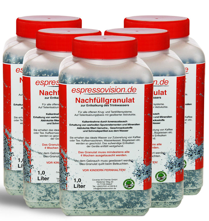 5 Liter Nachfüllgranulat - Wasserfilter Granulat für nachfüllbare Kartuschen I Füllgranulat/Filtergr