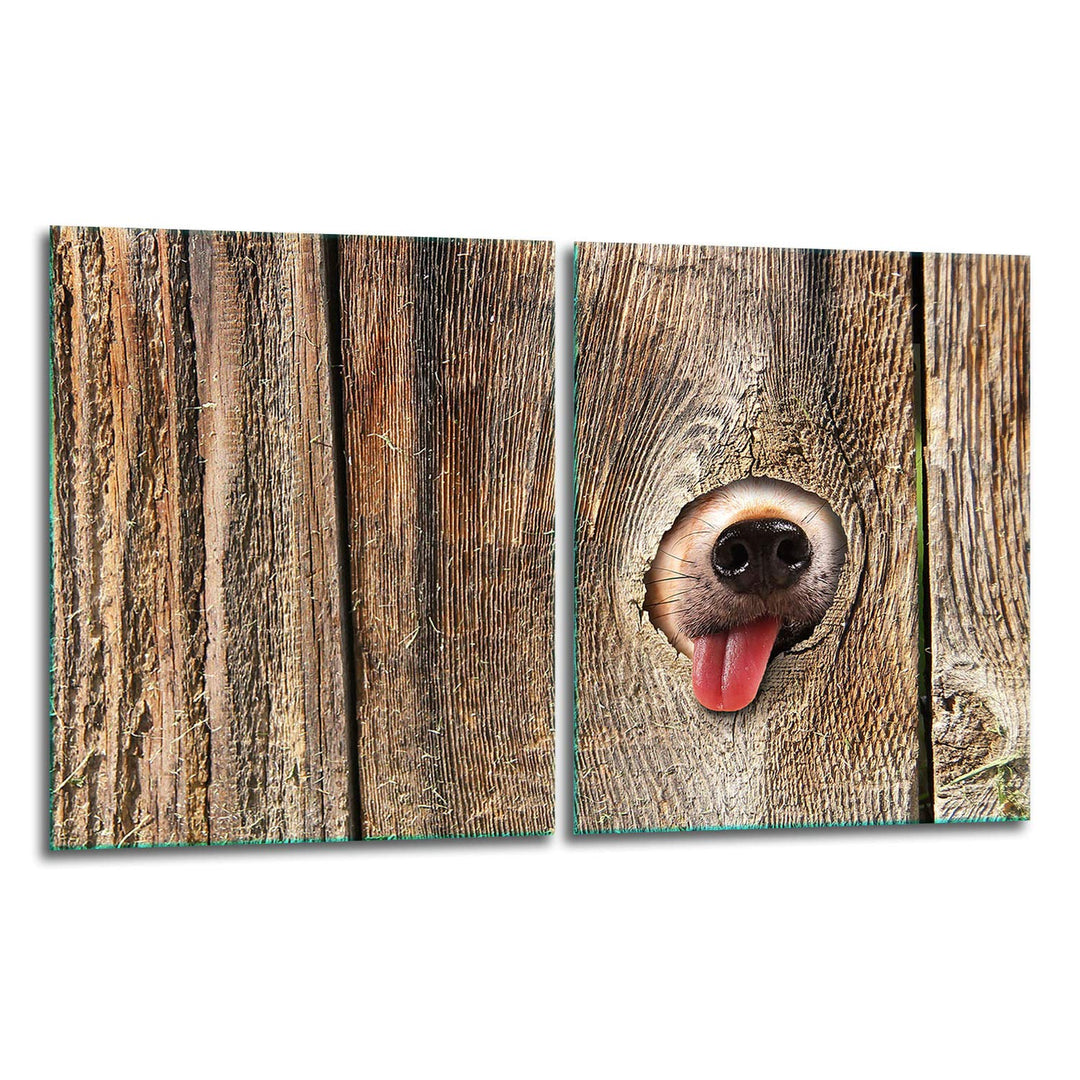 TMK | Herdabdeckplatten Set 2x40x52 cm Ceranfeld Abdeckung Glas Spritzschutz Abdeckplatte Glasplatte