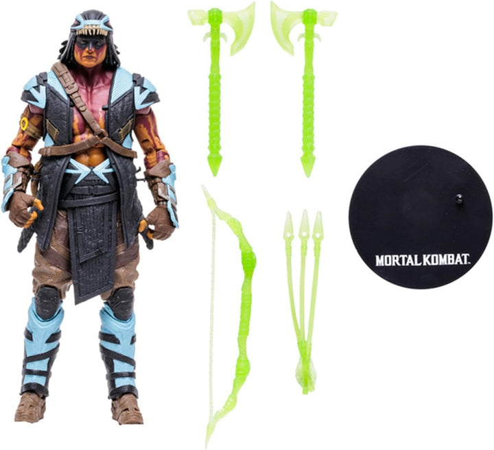 McFarlane Mortal Kombat Actionfigur Nightwolf 18 cm, Mehrfarbig Modern, Modern