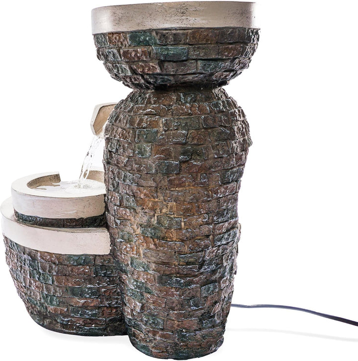 Solar Gartenbrunnen Bowl Fountain - extragrosses 5 Watt Solarmodul, Solarpumpe mit Direktbetrieb - 3