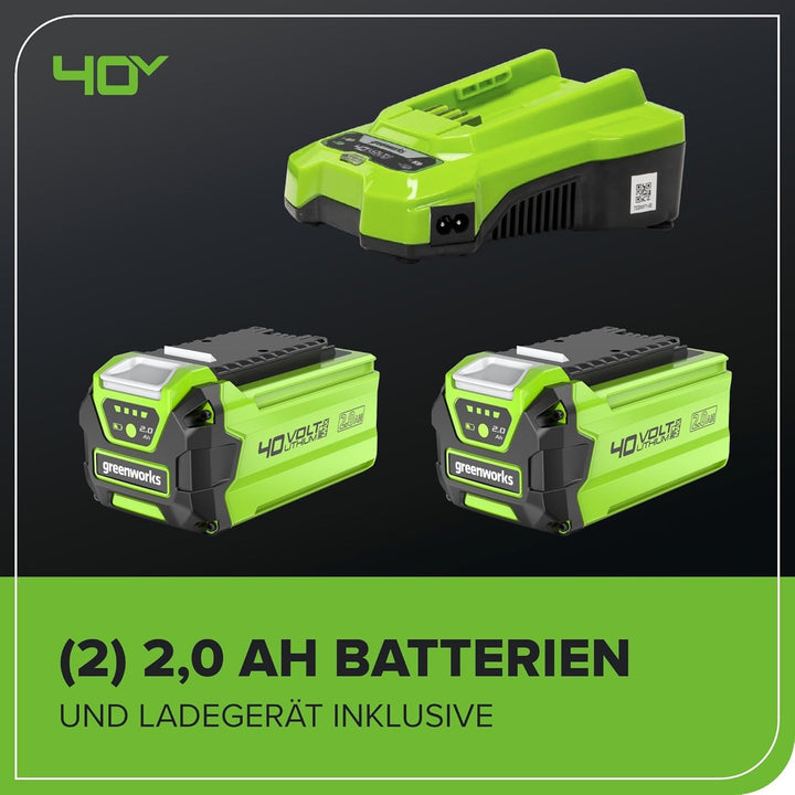 Greenworks Akku Kettensäge mit bürstenlosem Motor, 14 Zoll (35cm) Blattlänge, 12 m/s Kettengeschwind