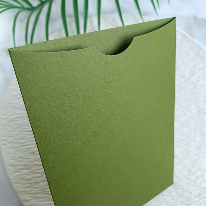 Celemony-Einladungshalter, A7-Einladungsumschläge in Grün, 5x7-Umschläge für Hochzeiten, Geburtstage
