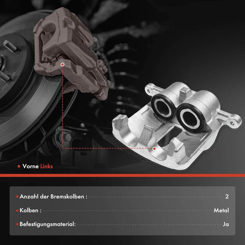 Frankberg Bremssattel Bremszange Vorderachse Links Kompatibel mit Primastar X83 Vivaro A E7 X83 Viva