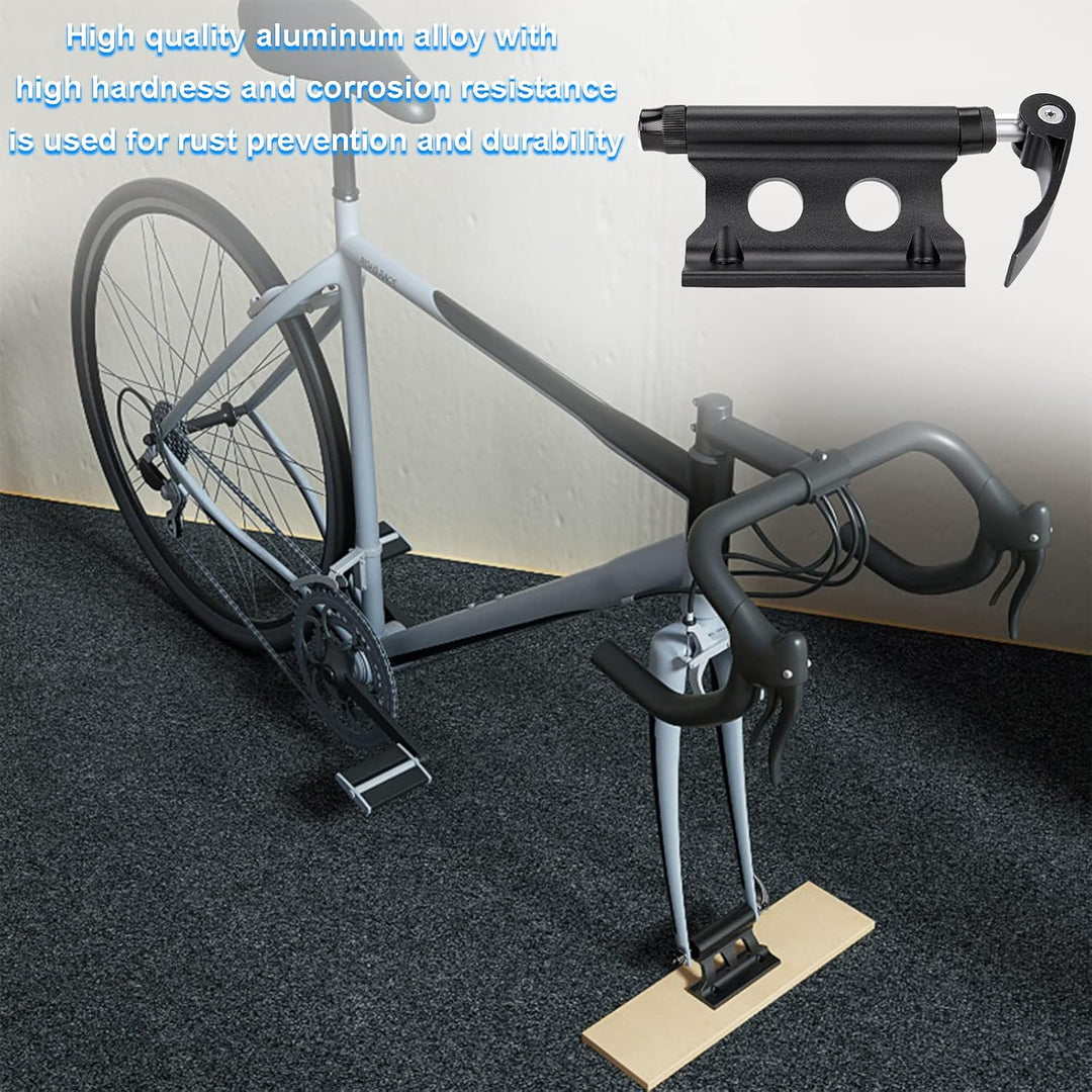 Fahrrad Gabelhalterung mit Schnellspanner Aluminiumlegierung Fahrradgabelhalterung Vorderradgabel Fe