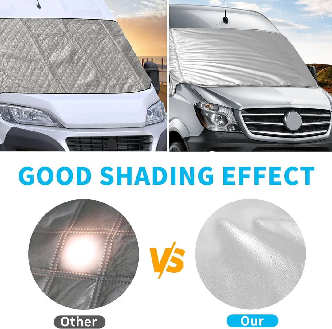 Frontscheibe Wrap Cover Ersatz für Mercedes Sprinter 2019-2023, Auto Windschutzscheiben Abdeckung, 6