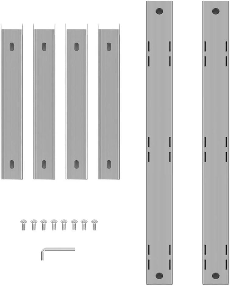 Flyelf Edelstahl Wandregal für Küche Esszimmer Küche Regal Edelstahl Regal 2 Schichten höhenverstell