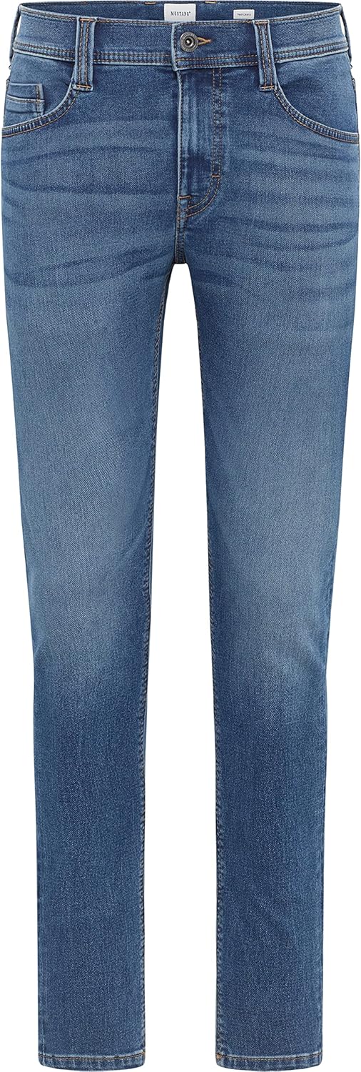 MUSTANG Herren Jeans Hose Style Oregon Slim 28W / 30L Blau, 28W / 30L Blau