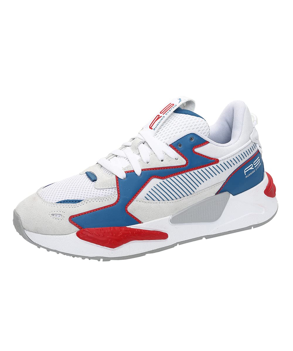 PUMA Unisex Rs-z ReinventionSneaker 38 EU Puma White Vallarta Blue High Risk Red, 38 EU Puma White V