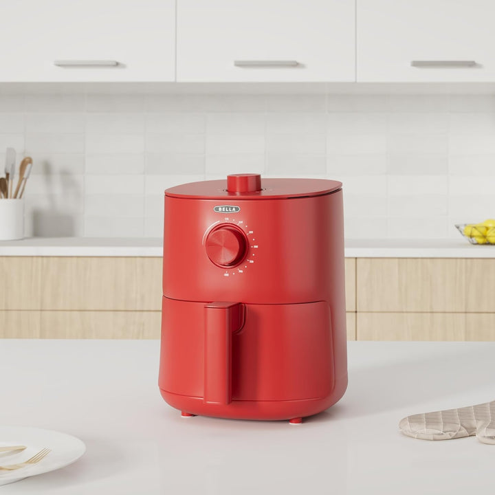 BELLA 2.9QT Manual Air Fryer Rot, Rot