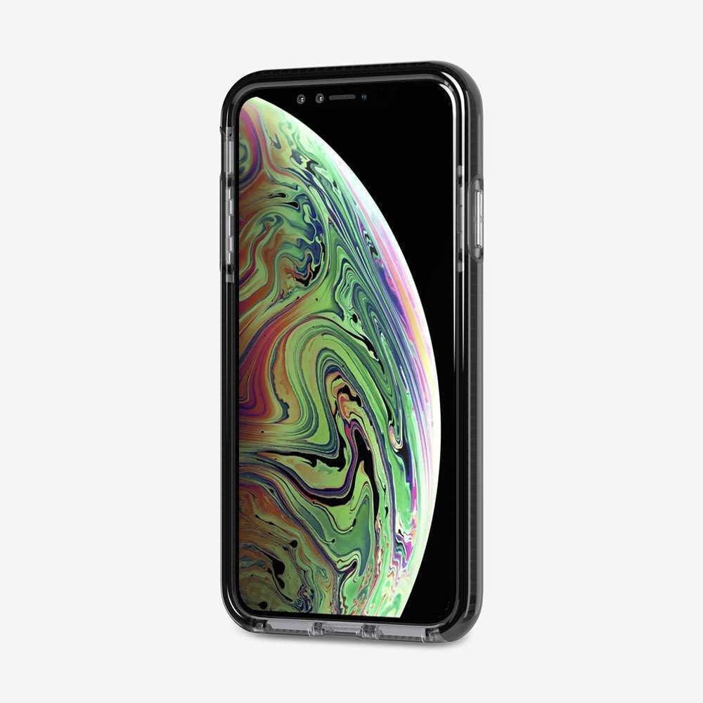 tech21 Protective Apple iPhone XS Max Case Thin Patterned Back Cover with FlexShock - Evo Check - Sm