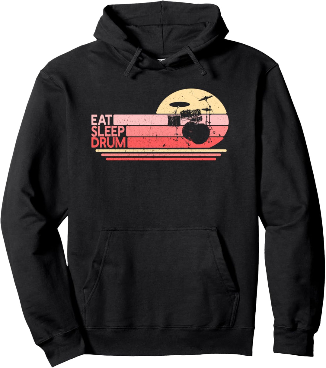 Eat Sleep Schlagzeug | Drummer Girl Trommeln Pullover Hoodie