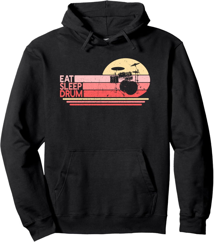 Eat Sleep Schlagzeug | Drummer Girl Trommeln Pullover Hoodie