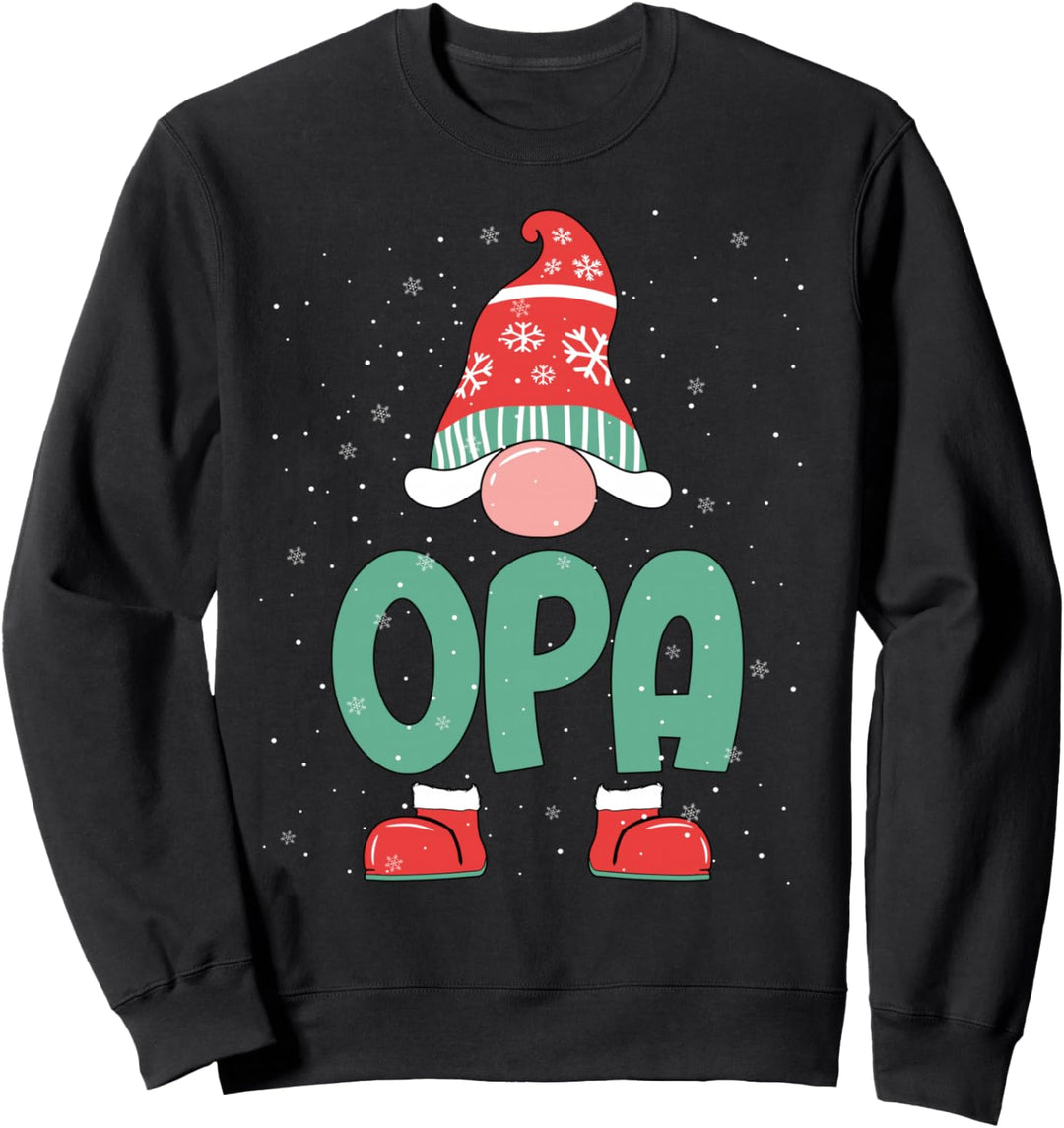 Weihnachten Gnome Wichtel Weihnachtsoutfit Für Grossvater Opa Sweatshirt