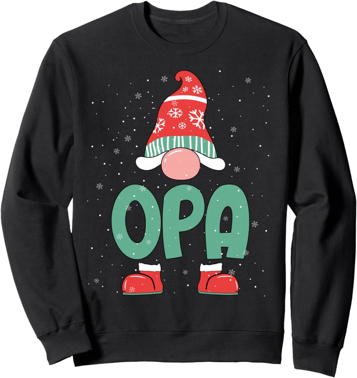 Weihnachten Gnome Wichtel Weihnachtsoutfit Für Grossvater Opa Sweatshirt