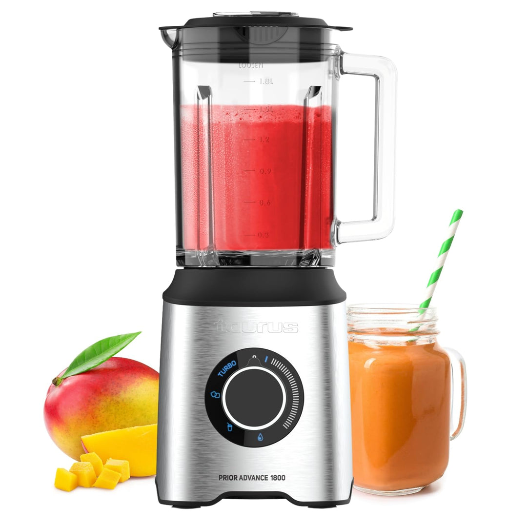 Taurus PRIOR ADVANCE Standmixer, 1800 W, 2 l, Bunt, Schwarz, Metallic