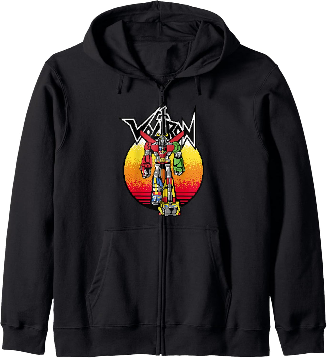 Voltron: Defender of the Universe Retro Gradient Portrait Kapuzenjacke