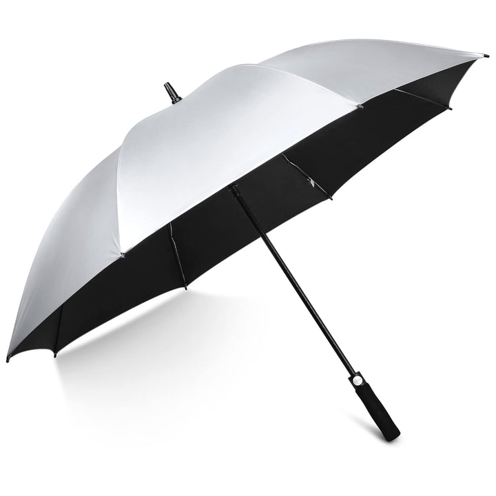 G4Free 54/62 Zoll Golfschirm Regenschirme Silberbeschichtet Sonnenschutz Grosse Winddicht Wasserdich