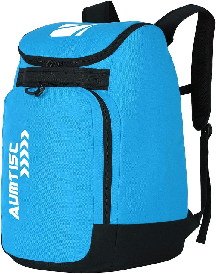 AUMTISC Skischuhtaschen mit Helmfach und Rucksackgurten, Skirucksack Skischuhrucksack mit Helmtasche