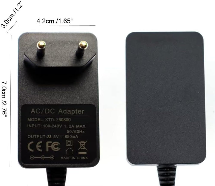 23,5V Adapter Ladegerät Batterie Netzteil für Bosch Staubsauger Unlimited Serie 6/7/8, Pro Animal Se